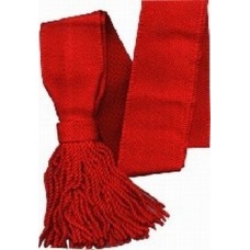 Shoulder Sash, Red color made of wool.